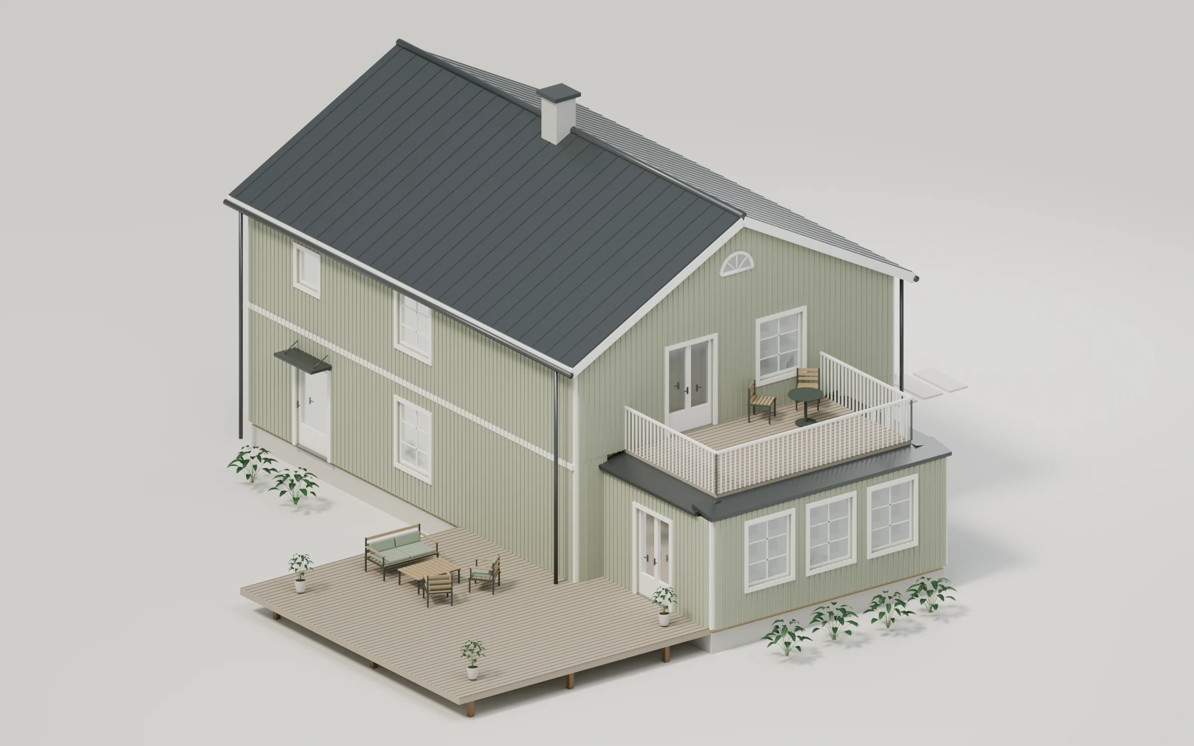 3D-visualisering av exteriören